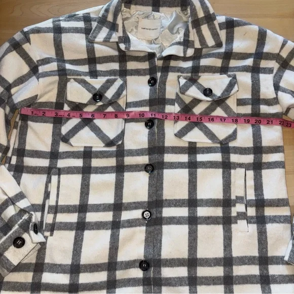 Thread & Supply Plaid Shirt Jacket Size Medium Casual - Picture 5 of 9